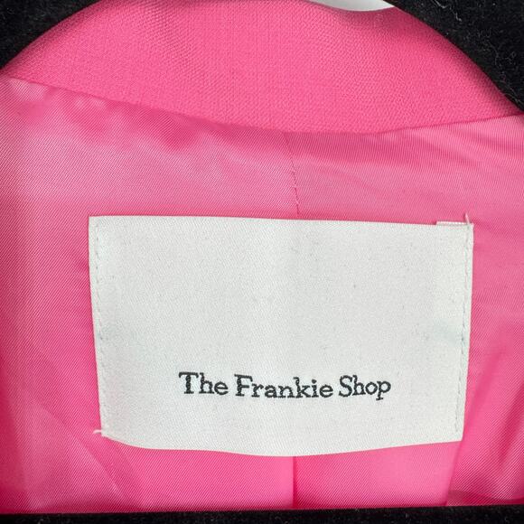 The Frankie Shop Bea Oversized Blazer in Fuschia Hot Pink XXS - Picture 6 of 13